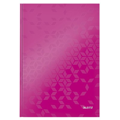 Cahier Leitz WOW A4 ligné 160 pages 90g rose
