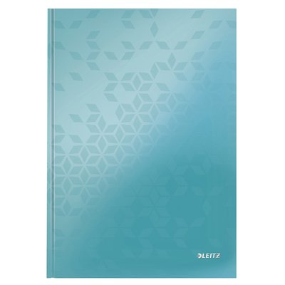 Notitieboek Leitz WOW A4 160 pagina's 90gr lijn ijsblauw