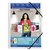Chemise à élastique Oxford Polyvision A4 pochette d'insertion 3 rabats PP transparent