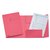 Dossiermap Esselte A4 3 kleppen manilla 275gr roze