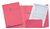 Dossiermap Esselte A4 3 kleppen manilla 275gr roze