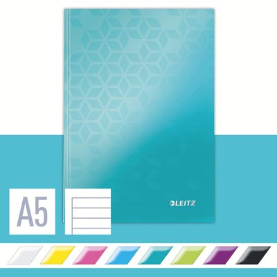 Cahier Leitz WOW A5 ligné 160 pages 90g menthe