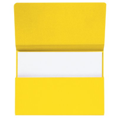 Pocketmap Secolor folio 100% gerecycled karton 250 gr geel