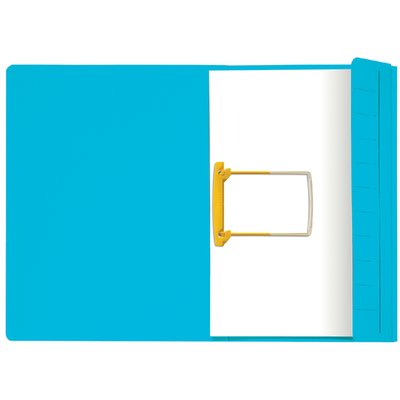Combimap Secolor folio 1 klep recycled 250gr blauw