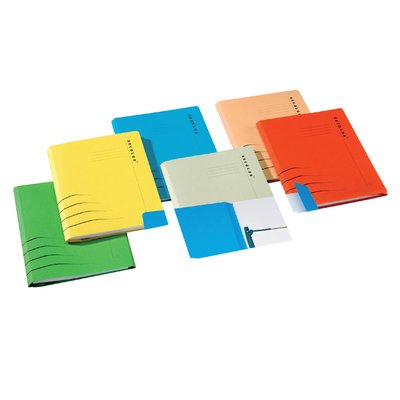 Combimap Secolor folio 1 klep recycled 250gr grijs