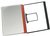 Rapportenmap met JalemaClip A4 rood
