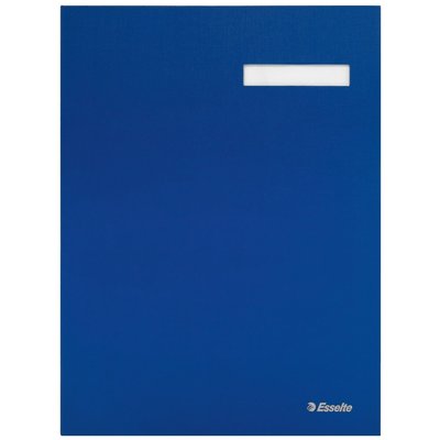 Vloeiboek Esselte karton 20 tabbladen blauw