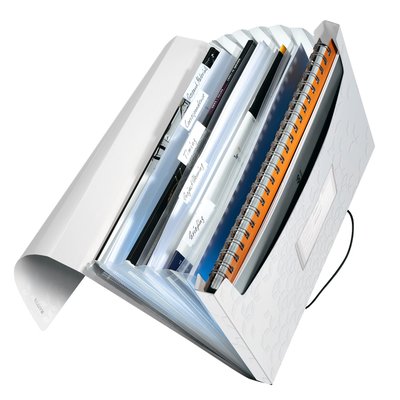 Sorteermap Leitz WOW 6 tabbladen PP wit