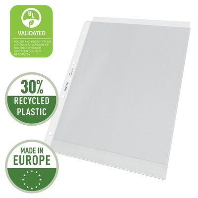 Pochette Leitz Premium Copy safe A4 4 perforations PP 0,12mm transparent 100 pièces
