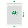 Insteekmap U-model Leitz Premium met ophangoog 0.20mm PVC A5 transparant 50 stuks foto