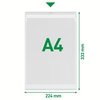 Insteekmap U-model Leitz Premium met ophangoog 0.20mm PVC A4 transparant 50 stuks foto