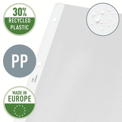 Pochette Leitz Premium A4 Copy safe avec découpe PP 0,13mm transparent 100 pièces