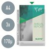 Harmonica showtas Leitz Premium 0.17mm metalen perforatiestrip copy safe A4 glashelder 3 stuks photo