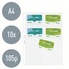 Pochette Leitz Premium pour cartes de visite Copy safe A4 PP transparent 10 pièces Photo