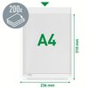 Pochette Leitz Premium Copy safe PVC 0,17mm à soufflet transparent 10 pièces Photo