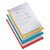 Insteekmap L-model Leitz premium A4 0.15mm PP gekleurde rand transparant 6 stuks