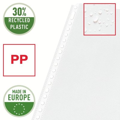 Pochette Esselte A4 21 perforations PP 0,08mm mat 100 pièces