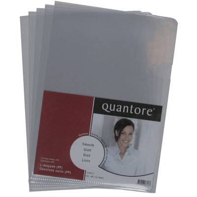 Insteekmap L-model Quantore A4 PP 0.16mm glad 25 stuks