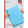 Insteekmap L-model Quantore A4 PP 0.12mm blauw 25 stuks foto