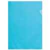 Insteekmap L-model Quantore A4 PP 0.12mm blauw 25 stuks foto
