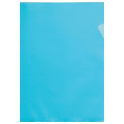 Insteekmap L-model Quantore A4 PP 0.12mm blauw 25 stuks