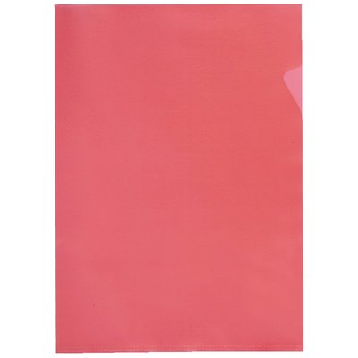 Insteekmap L-model Quantore A4 PP 0.12mm rood 25 stuks