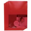 Insteekmap L-model Quantore A4 PP 0.12mm rood 25 stuks photo