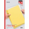 Insteekmap L-model Quantore A4 PP 0.12mm geel 25 stuks foto