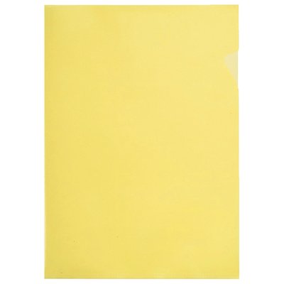 Insteekmap L-model Quantore A4 PP 0.12mm geel 25 stuks