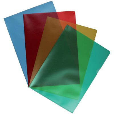 Insteekmap L-model Quantore A4 PP 0.12mm geel 25 stuks