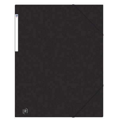 Elastomap Oxford Top File+ A3 3 kleppen 390gr zwart