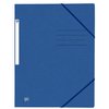 Elastomap Oxford Top File+ A4 3 kleppen 390gr blauw foto