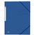 Elastomap Oxford Top File+ A4 3 kleppen 390gr blauw