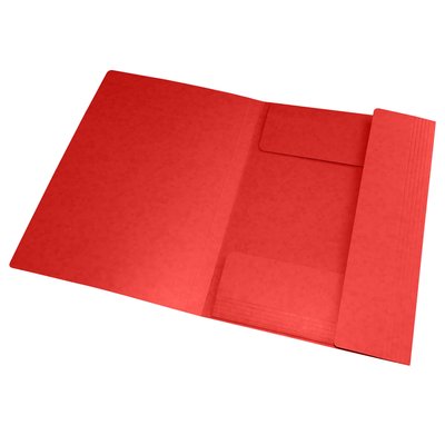 Elastomap Oxford Top File+ A4 3 kleppen 390gr rood