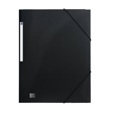 Elastomap OXFORD Urban A4 PP opaak zwart