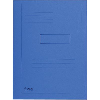 Dossiermap Exacompta Forever A4 2 kleppen 290gr blauw