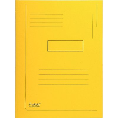 Dossiermap Exacompta Forever A4 2 kleppen 290gr geel
