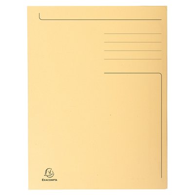 Dossiermap Exacompta Forever A4 3 kleppen 280gr ivoor