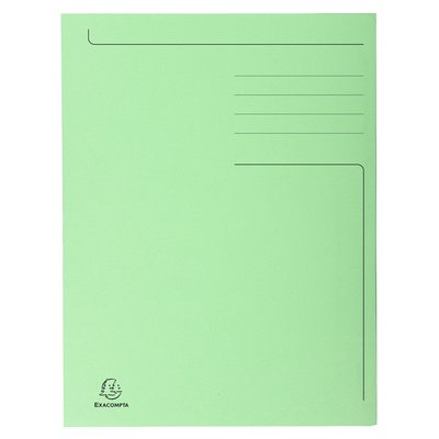 Dossiermap Exacompta Forever A4 3 kleppen 280gr groen