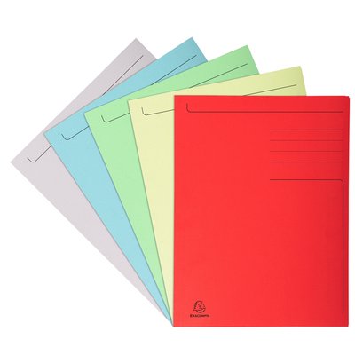 Dossiermap Exacompta Forever A4 3 kleppen 280gr assorti