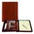 Conférencier Brepols Palermo luxe A4 à zip + bloc marron