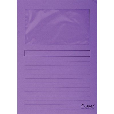 Venstermap Exacompta Forever L-model 120gr paars 100 stuks