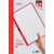 Klemmap Quantore A4 3mm rood