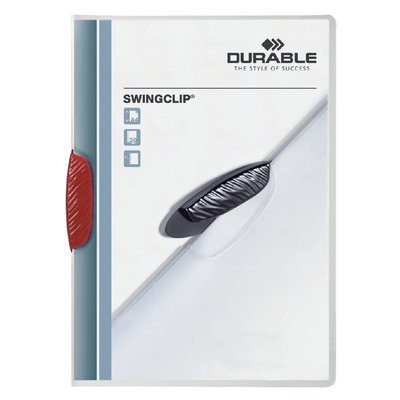 Klemmap Durable Swingclip 30 vellen rood
