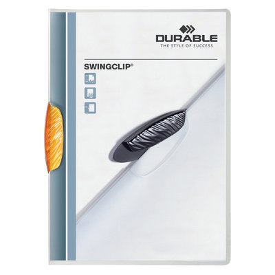 Klemmap Durable Swingclip 30 vellen oranje
