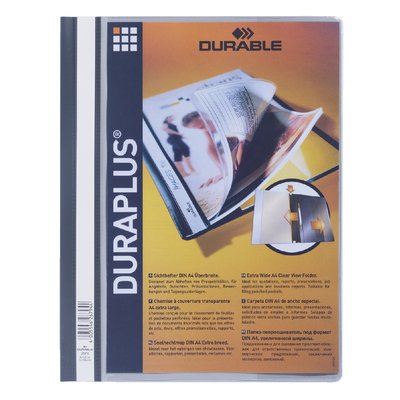 Chemise à lamelle Durable Duraplus A4 gris
