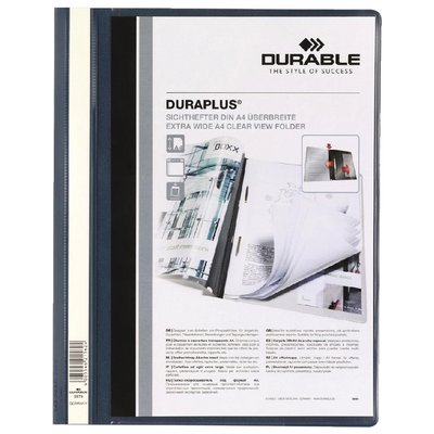 Snelhechtmap Durable Duraplus A4 donkerblauw