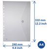 Enveloptas Europel A4 240x310mm 11-gaats PP transparant wit foto
