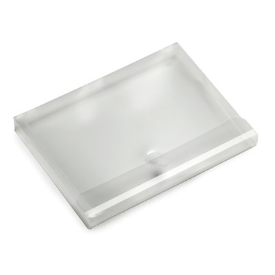 Enveloptas Europel A4 330x250x30mm dwars PP transparant wit