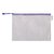 Pochette rangement Tarifold avec zip 330x240mm PVC bleu